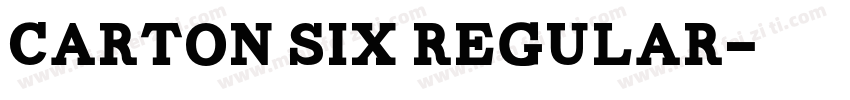 Carton Six Regular字体转换